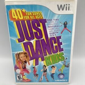 Just Dance Kids (Nintendo Wii, 2010) CIB Manual Cover Art Disk
